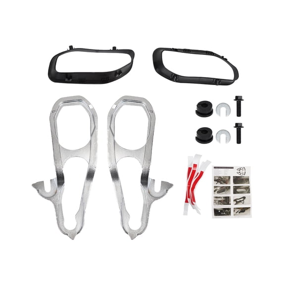New Heavy Daty Front Car Tow Hooks Left & Right with Hardware Chrome Replacement for Dodge Ram 1500 DT with 3.6L 5.7L Engine 2019 2020 2021 2022 Replaces 82215268AB 82215268AB 68272944AB