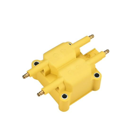 New Heavy Duty Yellow Color Ignition Coil Pack Compatible with 1997 1998 1999 Mitsubishi Eclipse 2.0L L4 Replacement for UF189 UF403 UF410 C1136