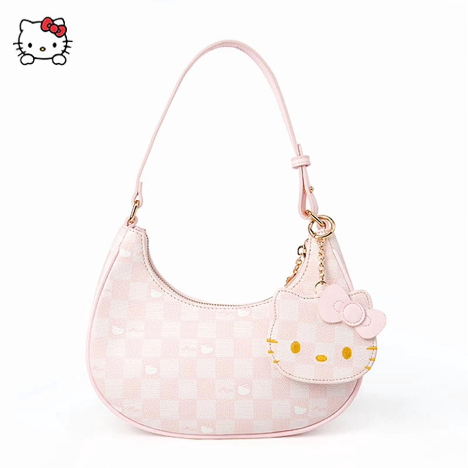 New Hello Kitty Kawaii Underarm Bags Cute Zipper Shoulder Bags For Women Crossbody Bags Bags Gifts Toys