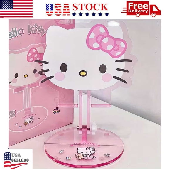 New Hello Kitty Phone Holder - Adjustable Height Folding Stand - Kids Best Gift