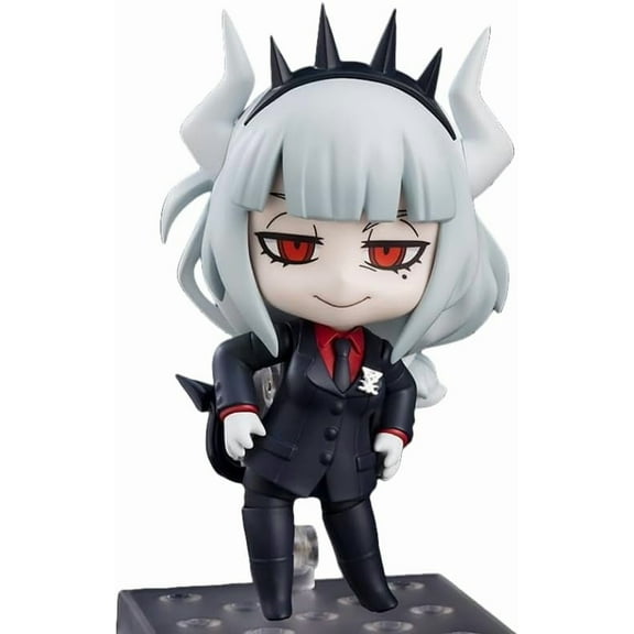 New Helltaker Lucifer Figure, Movable Replacement face Lucifer Anime Figures 10cm/3.9inch VC Character Figurine Cosplay Handicrafts for Anime Fans Gift