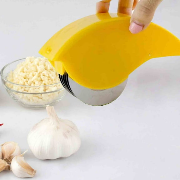 New Herb Roller Mincer Cutter, Stainless Steel Blade, Handheld Scallion Chive Mint Cutter, 6-Blade Precision Cut, Modern Kitchen Tool, Home Cooking, Vegetable Prep, Fresh Herb Chopping TOPLIU