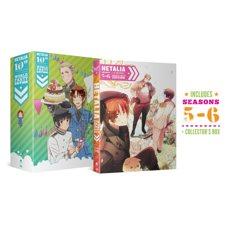 【ヘタリア】海外版10周年記念DVD BOX / スペシャルプライス DVD New Hetalia: Seasons 5-6 (10th Anniversary Edition/ DVD) - Walmart.com