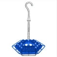 thumbnail image 1 of New Hexagonal Hummingbird Water Dispenser Hummingbird Feeder Hanging Flower Bird Feeder, Water Pipe Feeding (Blue), 1 of 7