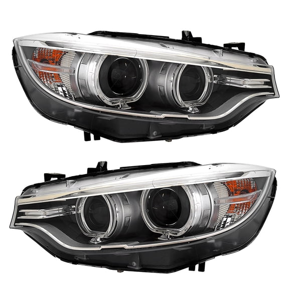 New Hid Headlights Compatible With Bmw 430I 440I Xdrive Gran Coupe 2017 2018 2019 2020 by Part Number 63-11-7-377-854 63117377854 63-11-7-377-853 63117377853 BM2519156 BM2518156