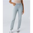 thumbnail image 1 of New High Waist Straight Leg Yoga Jeans Women Stretchy Comfort Tummy Control Loose Fit Casual Pants For Athletic Wear, 1 of 11