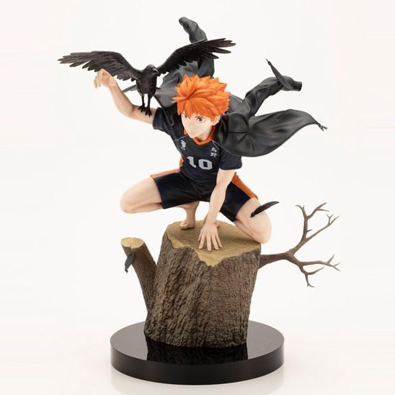 New Hinata Figure Tobio Figure Crow Stump Squatting Figurine 28cm/11inch PVC Characters Collectible Handicrafts Souvenirs for Anime Fans Gifts (Hinata)