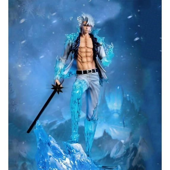 New Hitsugaya Toushirou (combat Ver) Character Anime Model Statue Action Figures Desktop Ornament Popular Decorations Fan Souvenirs Creative Gift Collectable