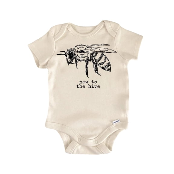 New Hive Bee Newborn Baby Bodysuit