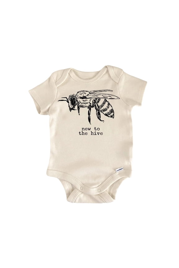 New Hive Bee Newborn Baby Bodysuit
