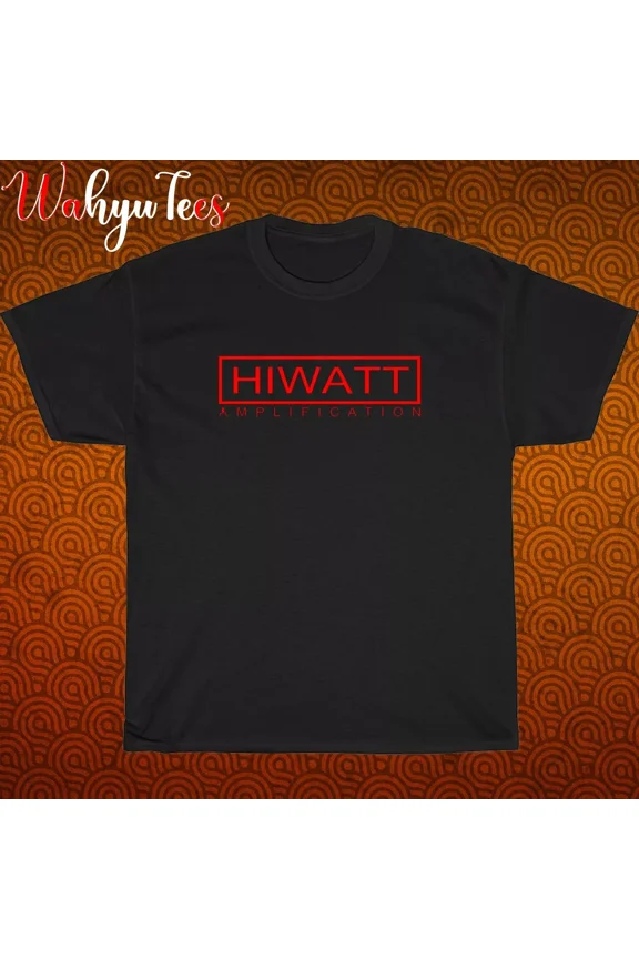 New Hiwatt Amplifiers Logo Black/Grey/Navy/White Size S-5XL Unisex T-Shirt
