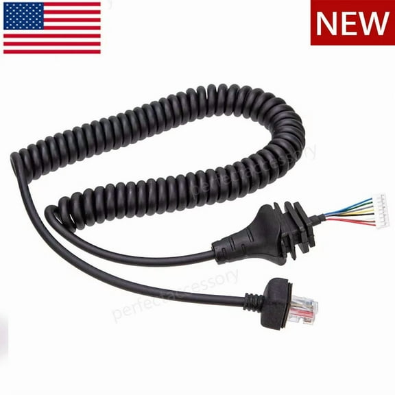 New Hm-152 Mic Cable For Icom Ic-2300H Ic-2800H Ic-2725E Ic-2825E Ic-V8000 Radio