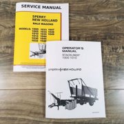 New Holland 1000 1010 Bale Wagon Stackliner Service Operators Manual Set Repair