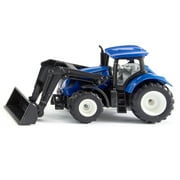 New Holland T7.315 Tractor with Front Loader Blue and Black Diecast Model by Siku