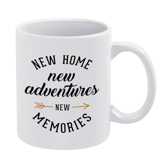 "New Home" Coffee Mug,11oz - Housewarming Gift for First Time Homeowners, Him, Her, Couple, House Decor for Women