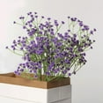thumbnail image 1 of New Home Decor Dried Flowers Artificial Gypsophila Immortal Flower Fake Flower Baby's Breath DARK PURPLE, 1 of 8