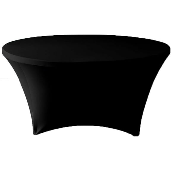 New Home Era 5 ft Round Spandex Tablecloth Fitted Stretch Table Cover for Wedding Party Decoration