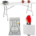 thumbnail image 1 of New Home Era 72'' Bi-Fold Design Rectangular Folding Table, White, 1 of 6
