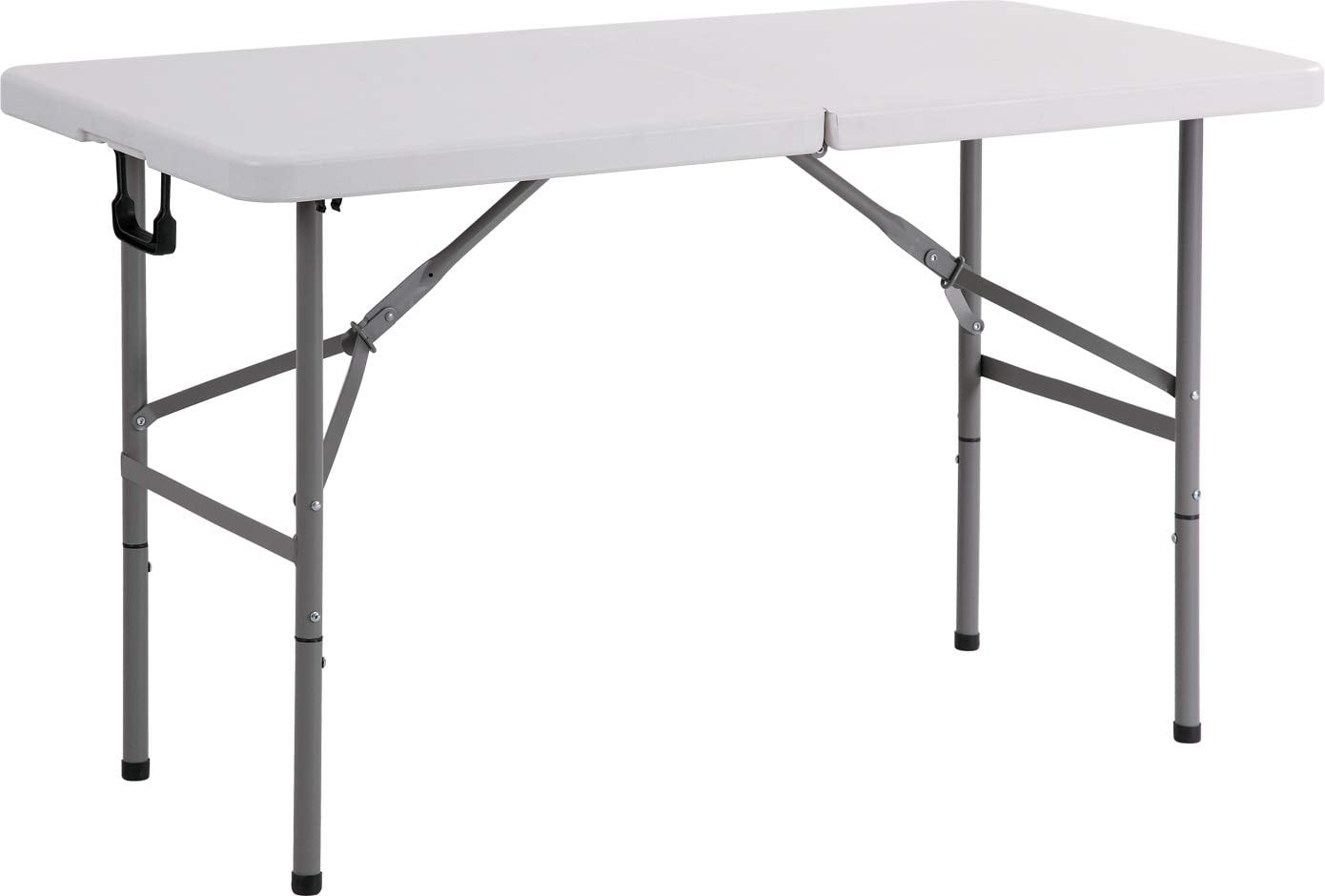 New Home Era Folding Utility Table, 4ft FoldinHalf Portable Plastic