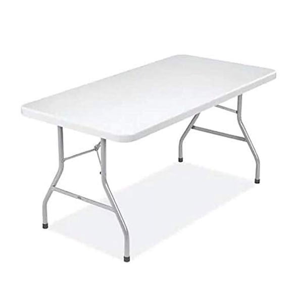 New Home Era Folding Utility Table, 6ft Non Folding Portable Plastic Picnic Party Dining Camp Table