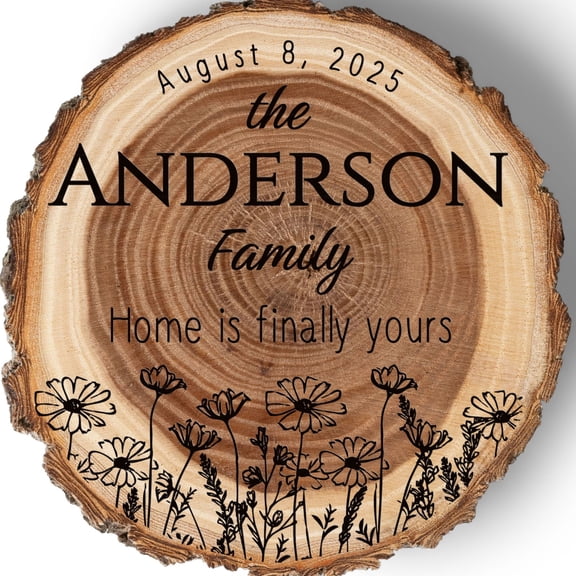 New Home Gift Coaster Set, Real Wood Coasters, Made in USA, Closing Gifts for Home Buyers, Personalized Wood Coaster Set, Housewarming Gift
