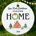 New Home Ornament 2024 First Home Christmas Ornament 2024, House