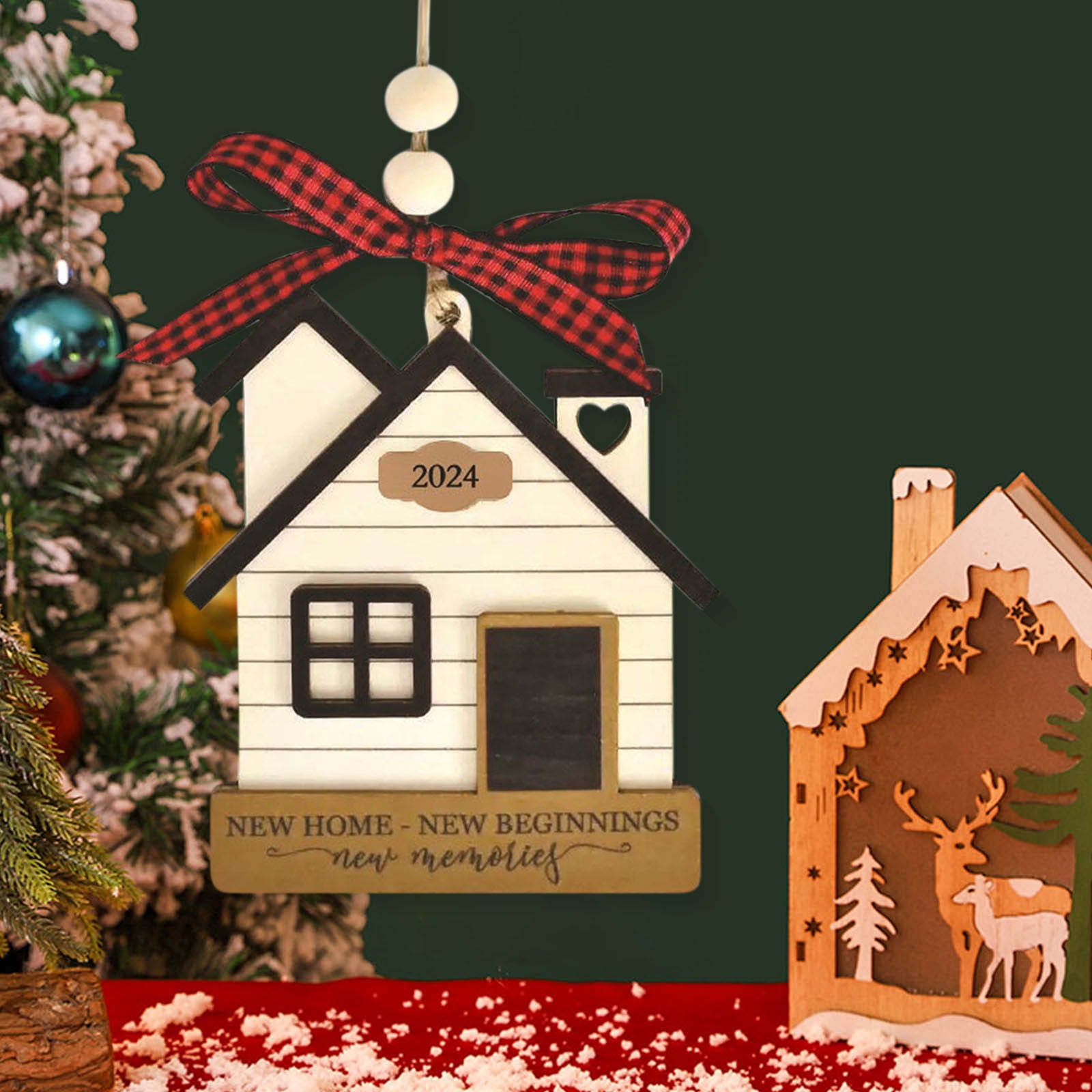 Custom house portrait House warming gifts new home offers First house Christmas ornament