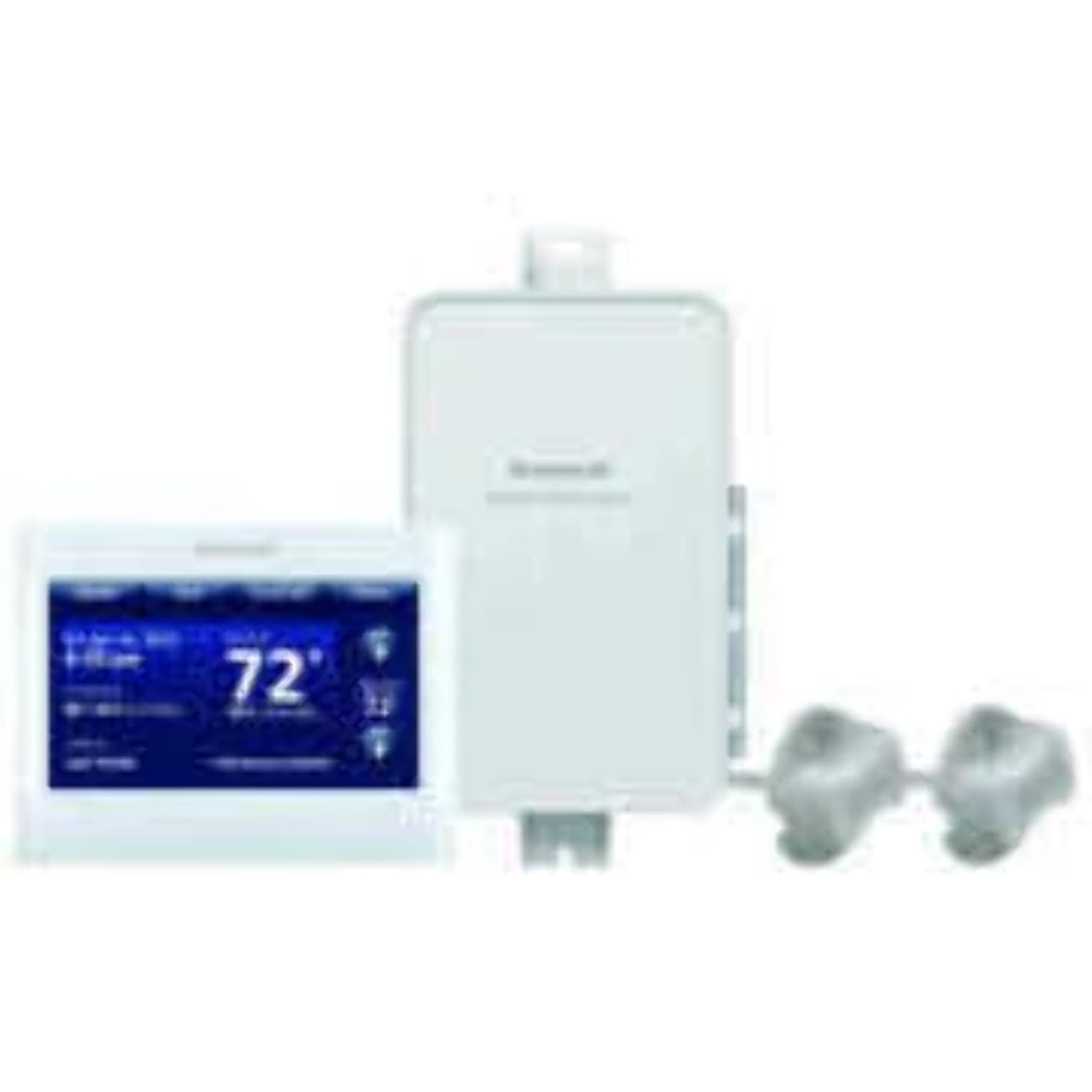 White Digital Programmable Touchscreen Thermostat Kit
