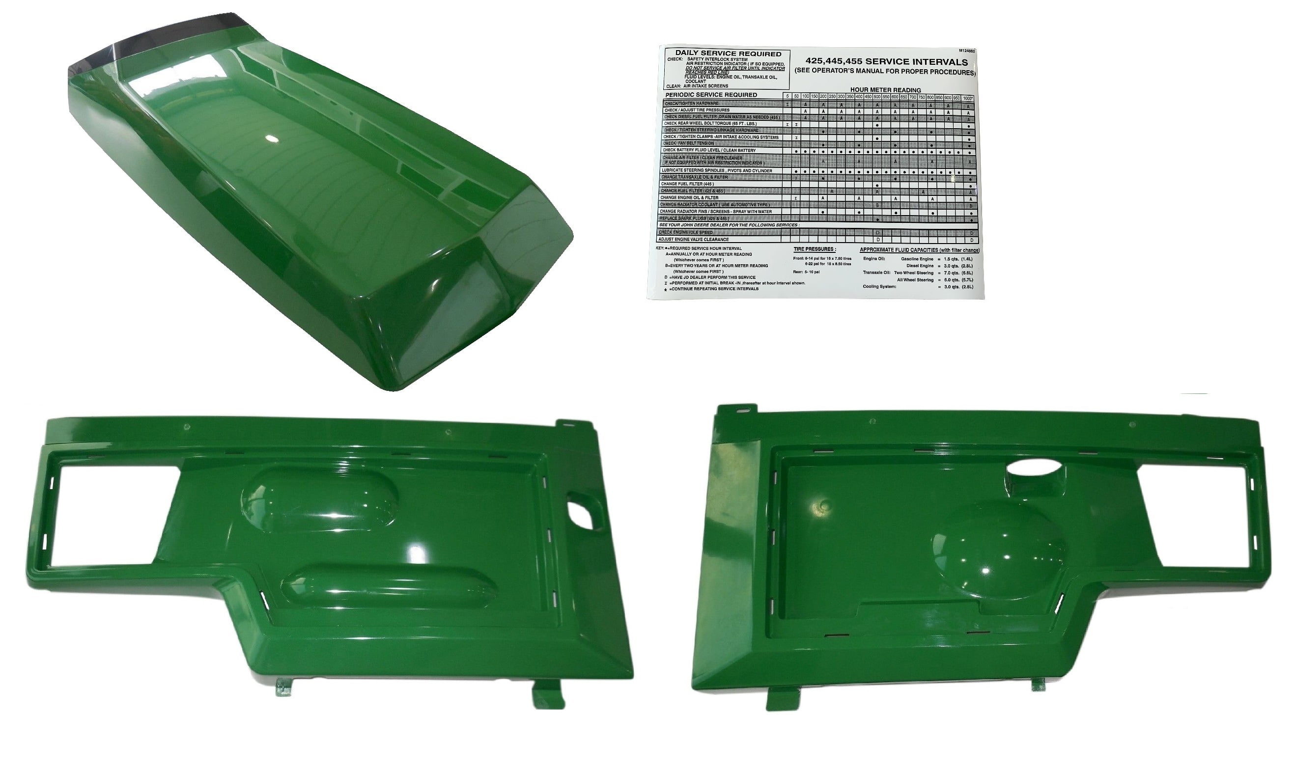 Flip Manufacturing Hood And Side Panels, JD 425, 445 And 455