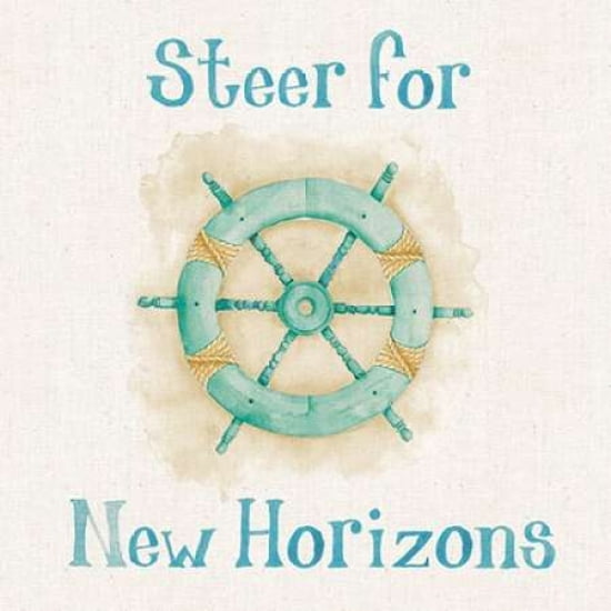 New Horizons I Words Canvas Art - Elyse DeNeige (24 x 24)