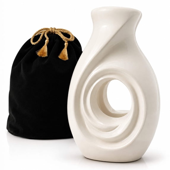 New Horizons White Large Adult Cremation Urn for Human Ashes ...
