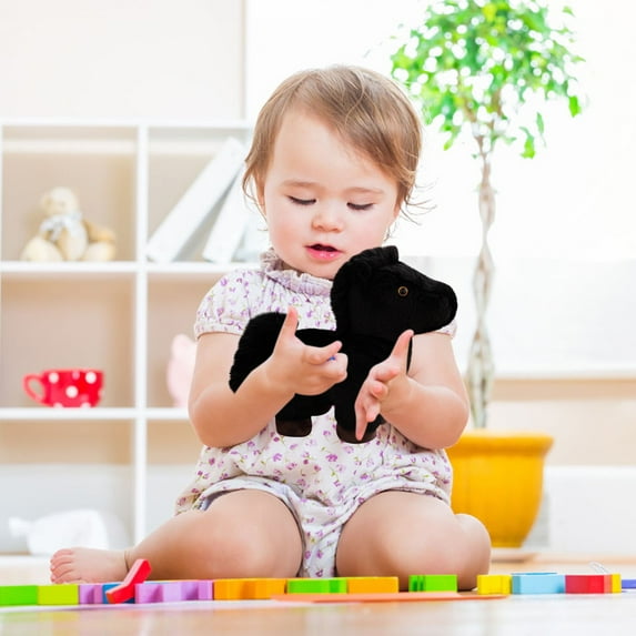 The New Horse Plush Toy Doll for the Chinese New Year 2026, A Plush That Simulates Cuteness and Gentleness Chinese Zodiac Horse Plush, Soft Year of the Horse Toy Black/4.7in