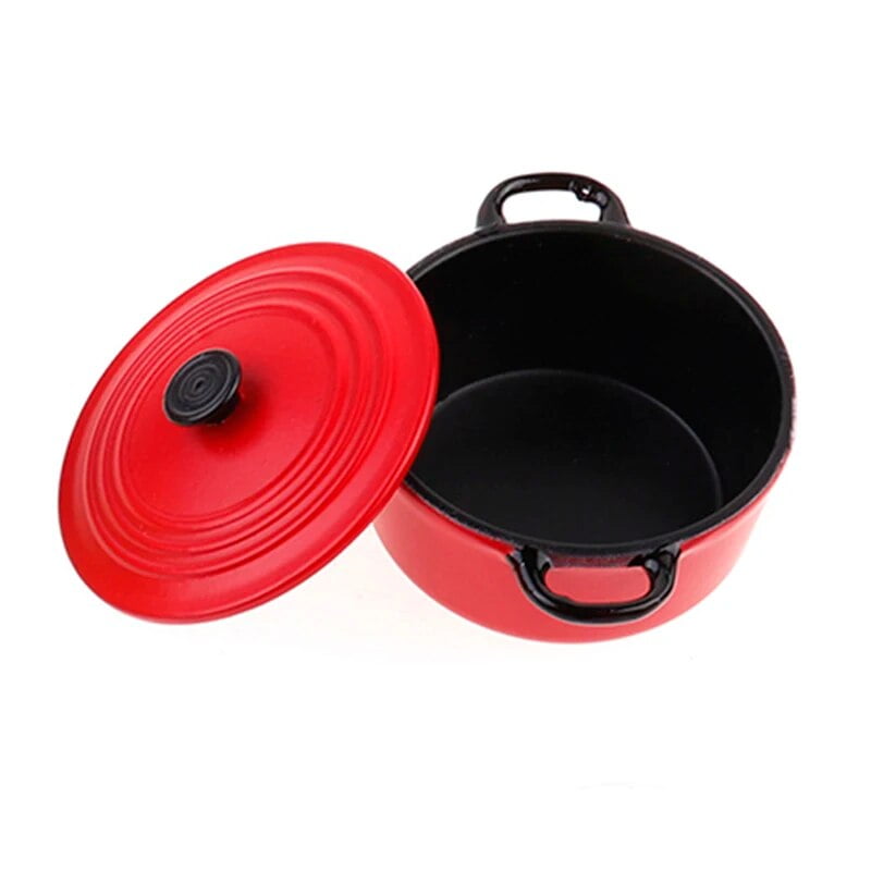 New Hot 112 Miniature Mini Pot Boiler Pan for Kids Children Dollhouse Kitchen Utensils Cooking