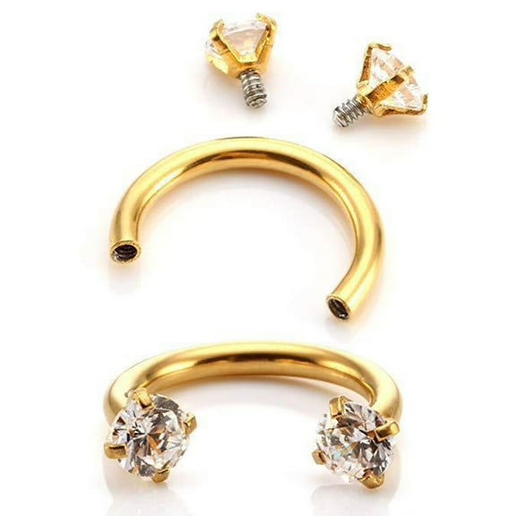 New Hot 1PC Fashion Stainless Steel Piercing Septo Nose Lip Eyebrow Ear Septum Cartilage Helix Captive Hoop Ring Jewelry