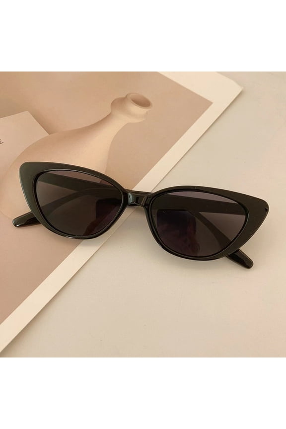New Hot Girl Style Face-Slimming Sunglasses Retro High-End Cat Eye Sunglasses Fashion Street Style Ins Xiaohongshu Style