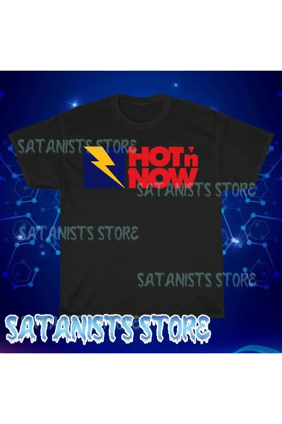 New Hot N Now Burgers Logo Black Hoodie Sweatshirt Funny Size S to 5XL