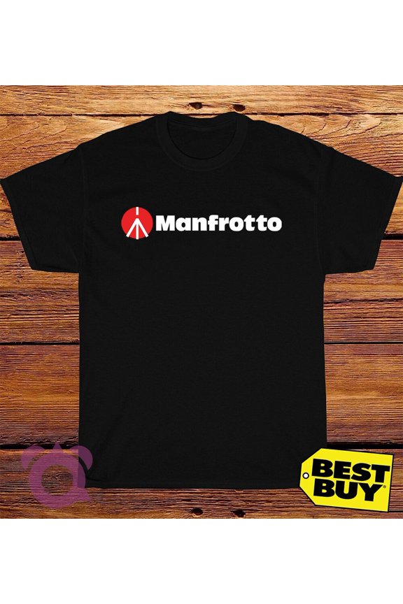 New Hot Tshirt Manfrotto Logo Men's Funny T-Shirt Made In USA Size S to 5XL