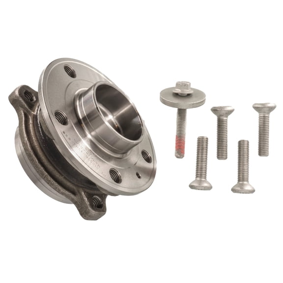 Front Hub Bearing Assembly Compatible with 2016-2024 Volvo S90 V90 Cross Country 5-Lug Without ABS 512576 Bolt-On Direct Fit Xc90 Xc60 S60 V60 Driver or Passenger Side New Sealed Unit