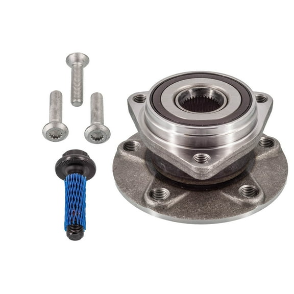 Front Hub Bearing Assembly Compatible with 2015-2023 Audi A3 S3 Sportback E-Tron Without ABS 5WA-407-621-A 8S0-498-625-A 8V0-598-625-C 513379 Bolt-On Direct Fit Rs3 New Sealed Unit Base