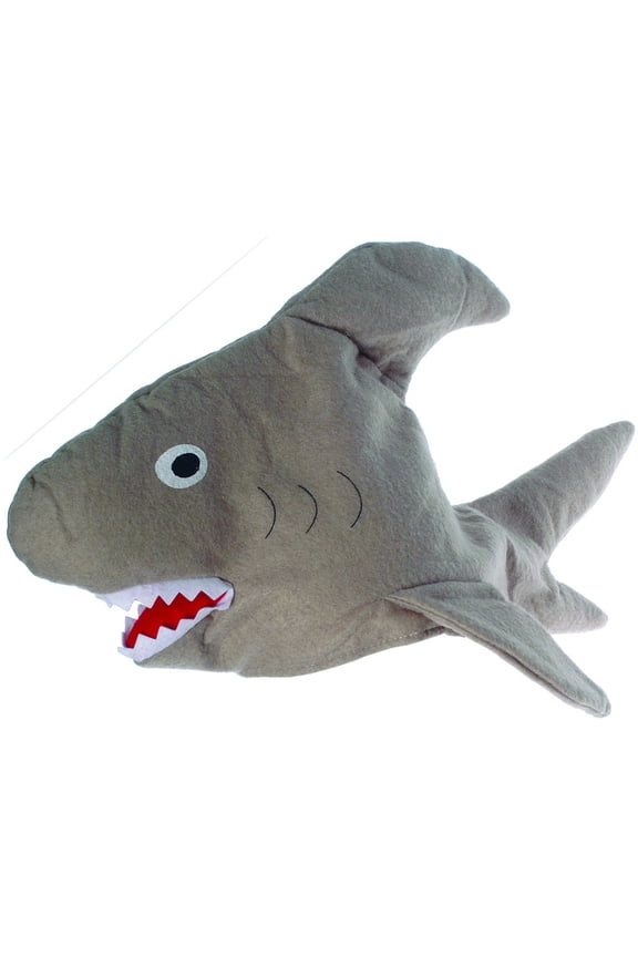 U. S. Toy Children's Little Shark Themed Soft Costume Hat, Grey White, One-Size