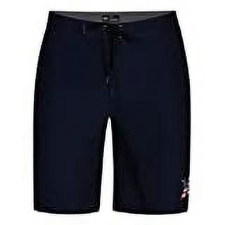 New Hurley Americana Icon Solid 21" Boardshorts - Obsidian - 30