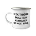thumbnail image 1 of New Husband, The Only Thing More Badass Than a Mixologist Is a Mixologist's Husband, Unique 12oz Camper Mug For Husband From Wife, 1 of 2