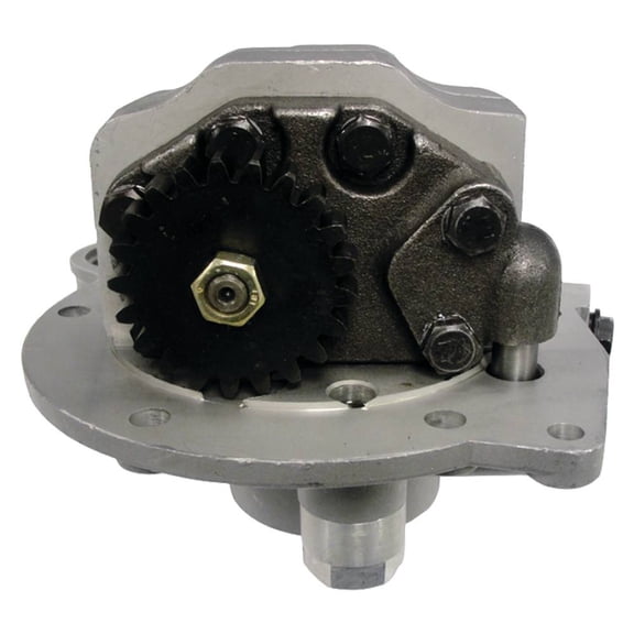 New Hydraulic Pump Double Gear Type Compatible with Ford New Holland 5110 5610S 6610S 6810 7010 7410 7810 7910 8010 Tractor 21 Teeth Replaces E0NN600AB 47429728 87540838