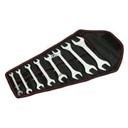 Hyper Tough 8-Piece Thin Open-End Metric Wrench Set with Organization Pouch (mm)