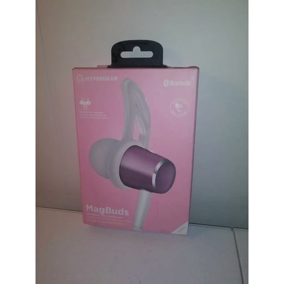 New Hypergear Magbuds Bluetooth Aluminum Alloy Magnetic Earphones W/In Line Mic