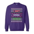thumbnail image 1 of New I Don't Know Margo Vacation Ugly Christmas Gift Funny DT Crewneck Sweatshirt, 1 of 2