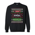 thumbnail image 1 of New I Don't Know Margo Vacation Ugly Christmas Gift Funny DT Crewneck Sweatshirt, 1 of 2