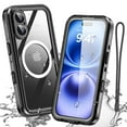 thumbnail image 1 of New IP68 Waterproof Case For iPhone 16 Pro Max/iPhone 16/iPhone 16 Plus/iPhone 16 MagSafe Cover Shockproof Built-in Screen Protector,Black, 1 of 11