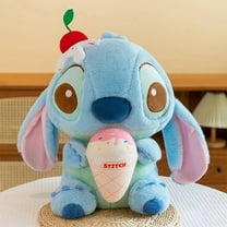 New Ice Cream Stitch Plush Doll, Cute Cherry Plush Yoy, PInk Blue Kids Girls Gifts