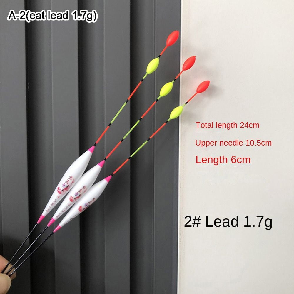 New Ice Fishing Paulownia Wood Vertical drift Carp Weight Tail Bobber ...